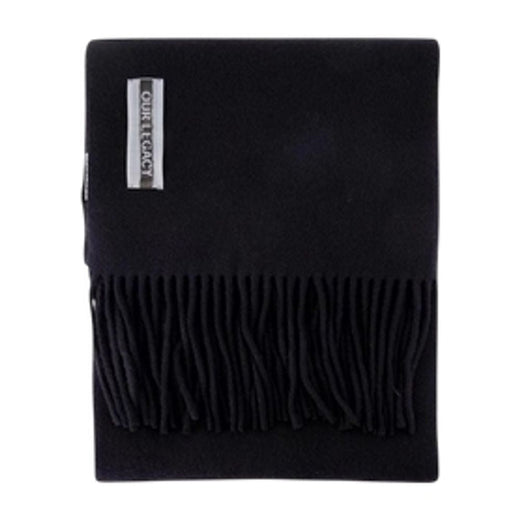 Our Legacy Estate Scarf — Black Wool Scarfs
