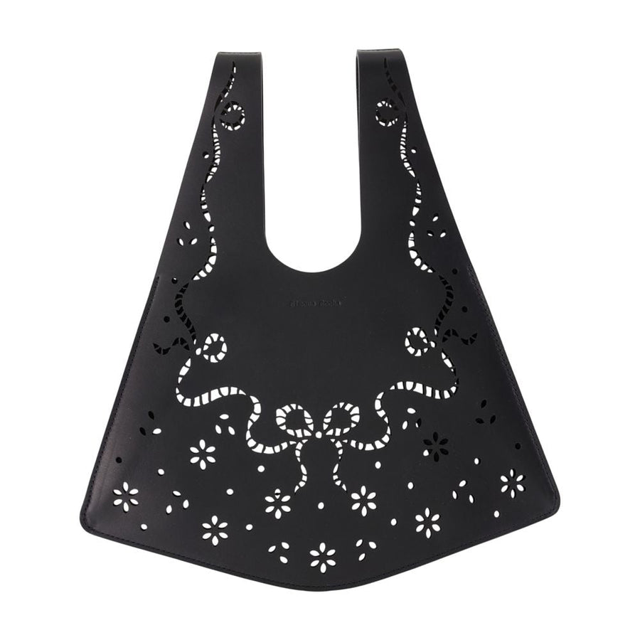Simone Rocha Lasercut Calfskin Mini Bag — Black