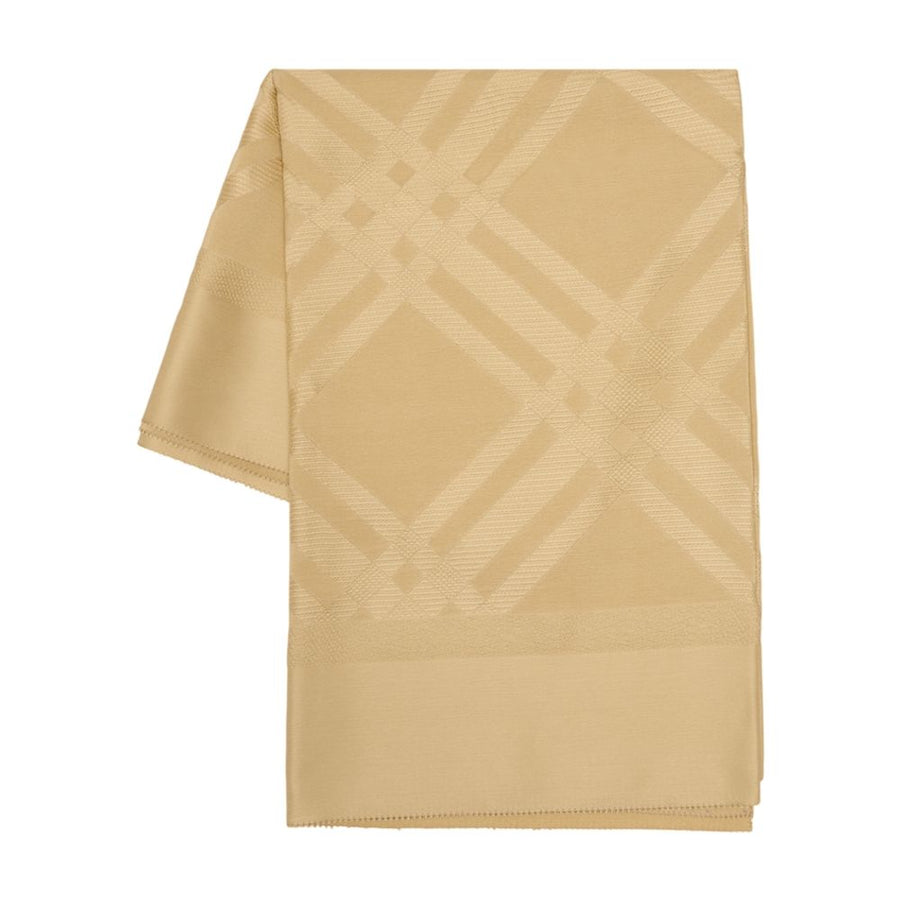 Burberry Silk Check Scarf — Beige Scarfs
