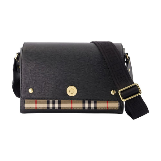 Burberry Ll Medium Crossbody Bag — Black Calfskin