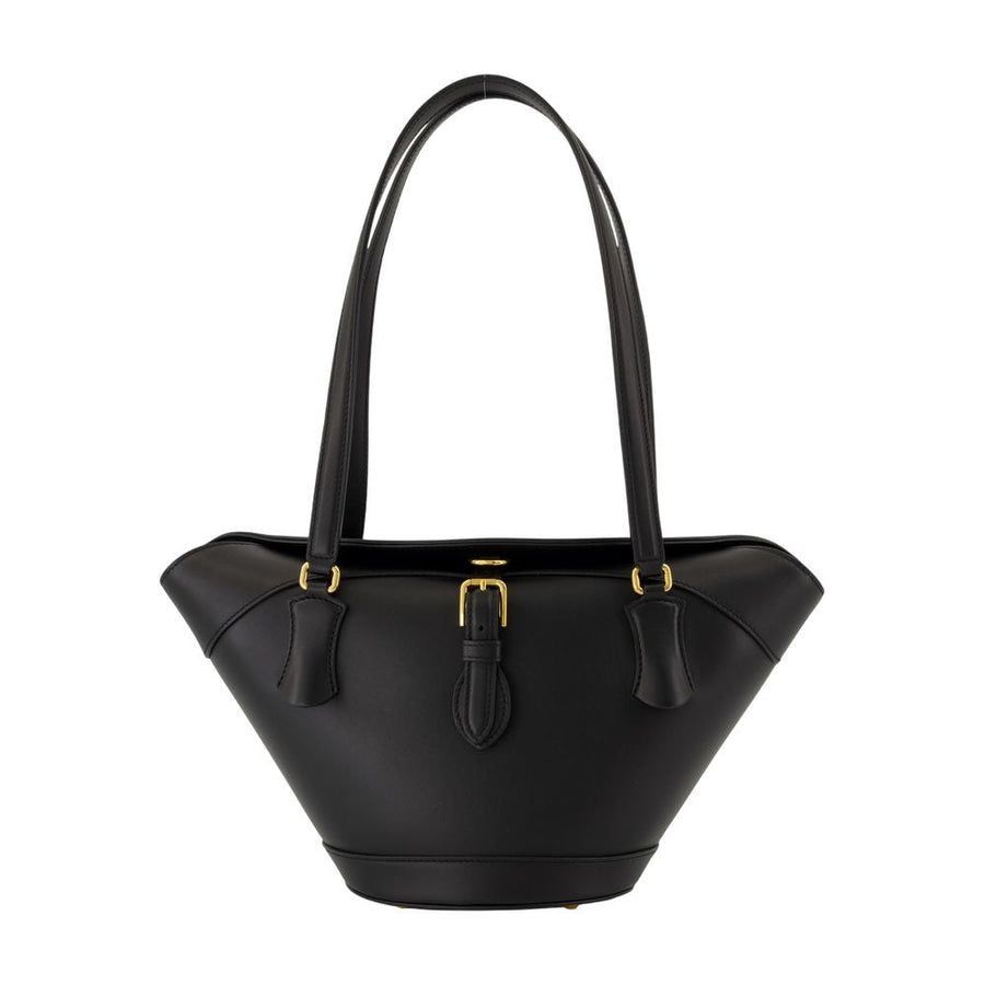 Dolce & Gabbana Capri Shoulder Bag — Black Calfskin