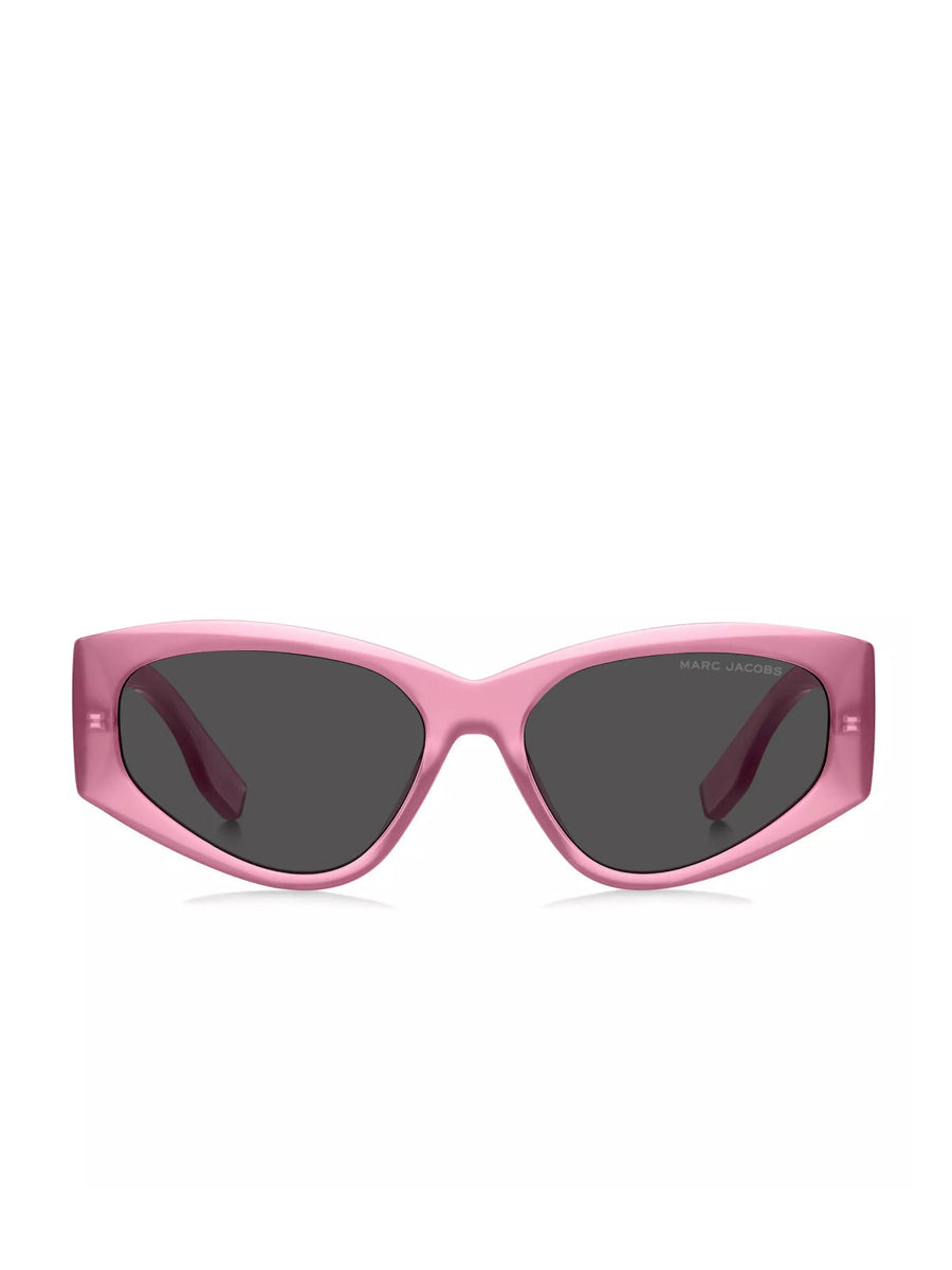 Marc Jacobs 803splgy Logo Cat-Eye Sunglasses — Pink Acetate