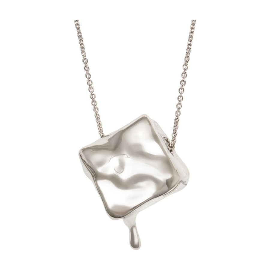 Rabanne Sculptural Metal Necklace — Silver Necklaces