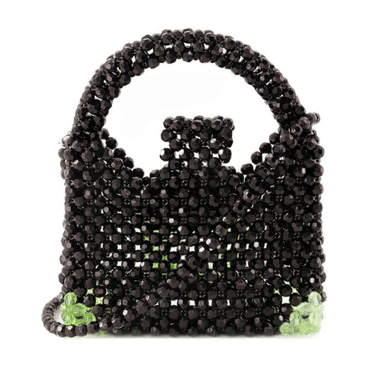 Germanier Beaded Top Handle Bag — Black Others