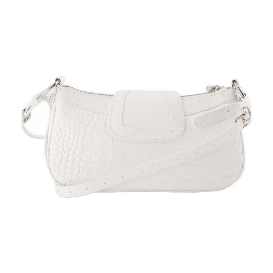 Balenciaga Essex Shoulder Bag — White Synthetic