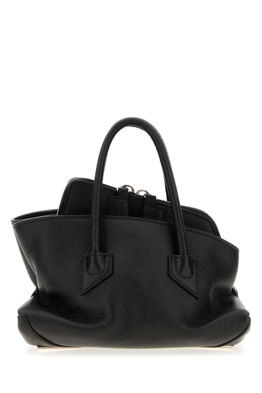 The Attico La Passeggiata Top Handle Bag — Black