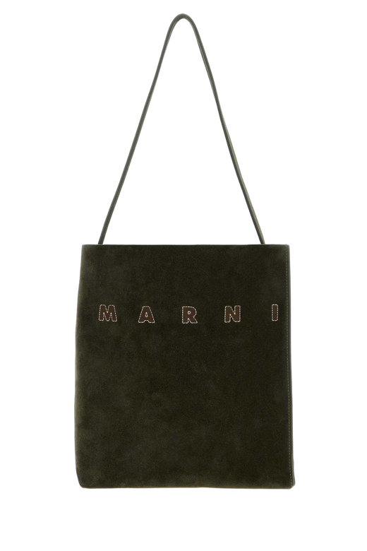 Marni Hobo Shoulder Bag — Green Exterior: Bovine Leather
