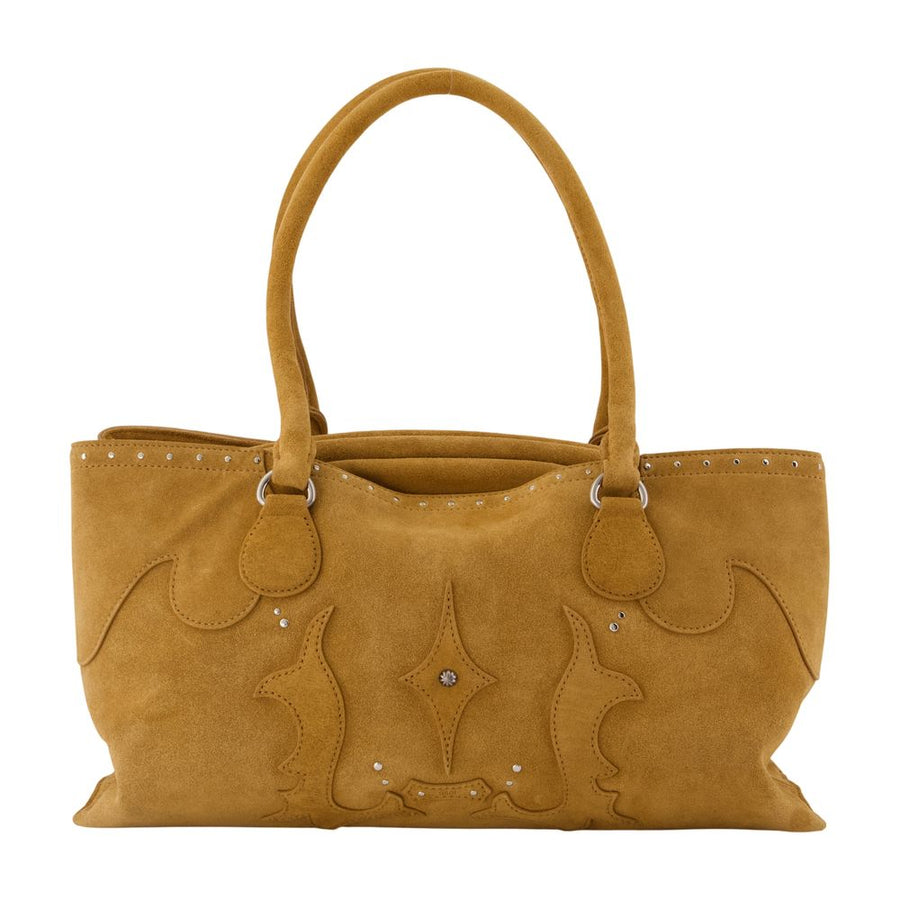 Osoi Shell Brot Tote Bag — Brown Cowhide