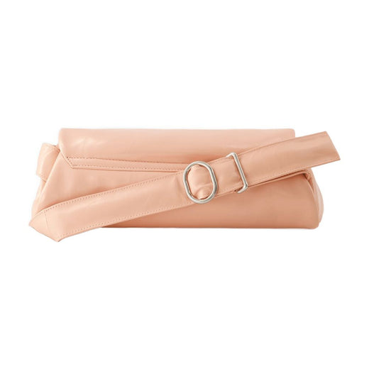 Jil Sander Cannolo Grande Hobo Bag — Pink Calfskin