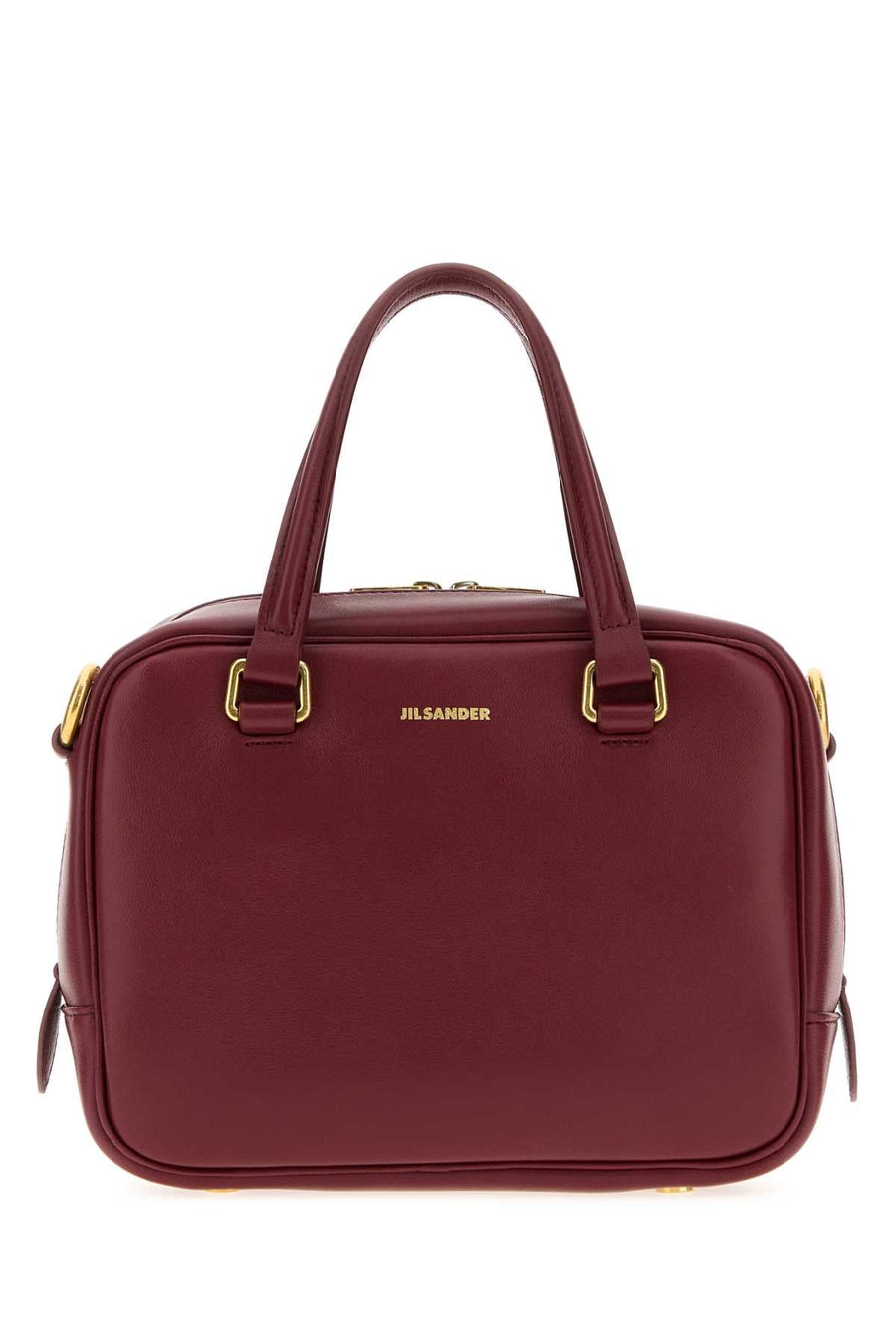 Jil Sander Vision Shoulder Bag — Burgundy