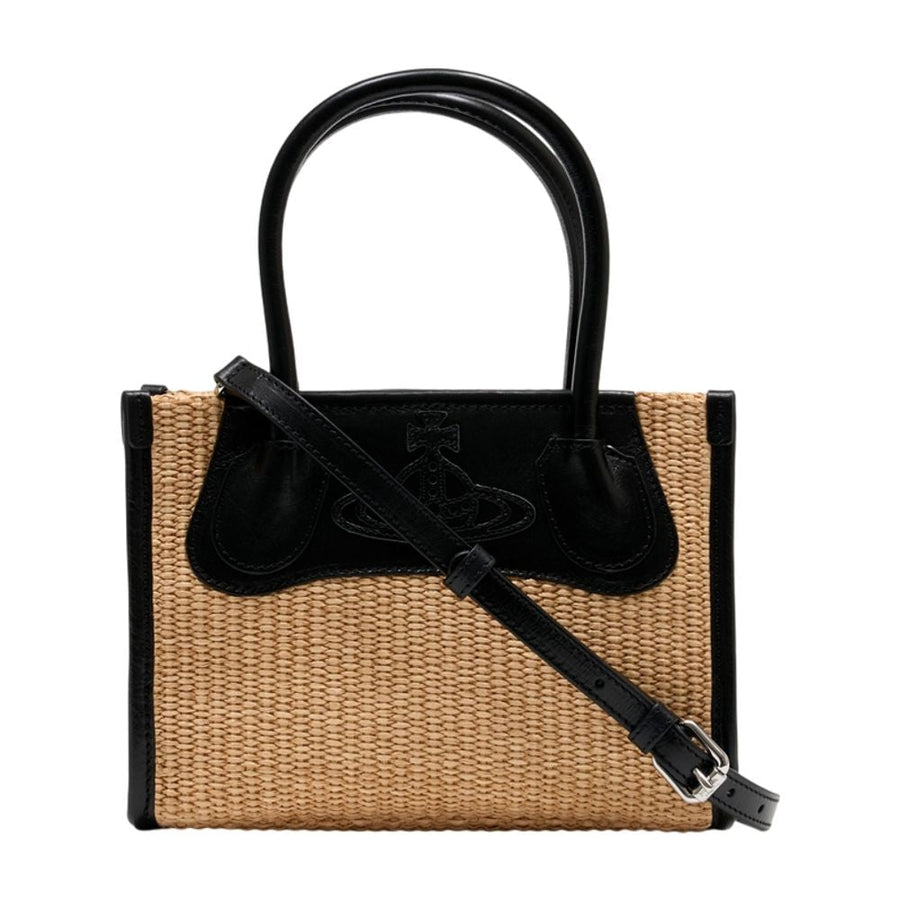 Vivienne Westwood Troy Crossbody Bag — Beige Cotton
