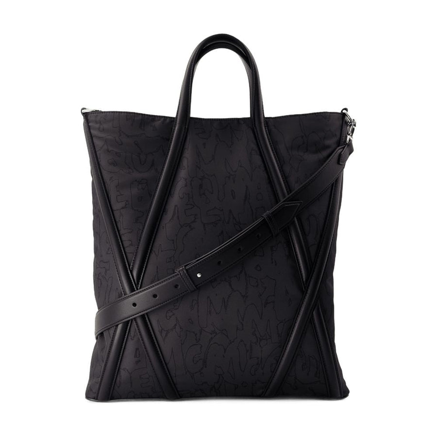 Alexander Mcqueen Tote Bag — Black Nylon