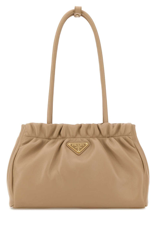 Prada Mano Shoulder Bag — Beige