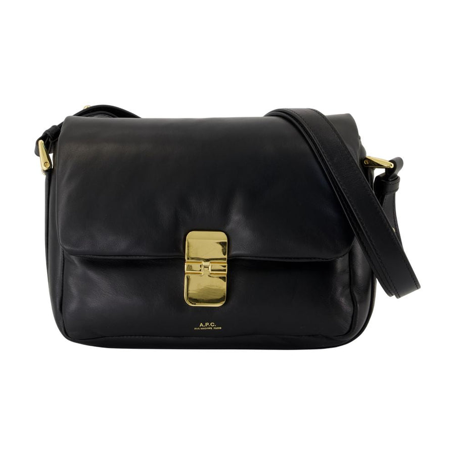 A.p.c. Grace Crossbody Bag — Black Cowhide