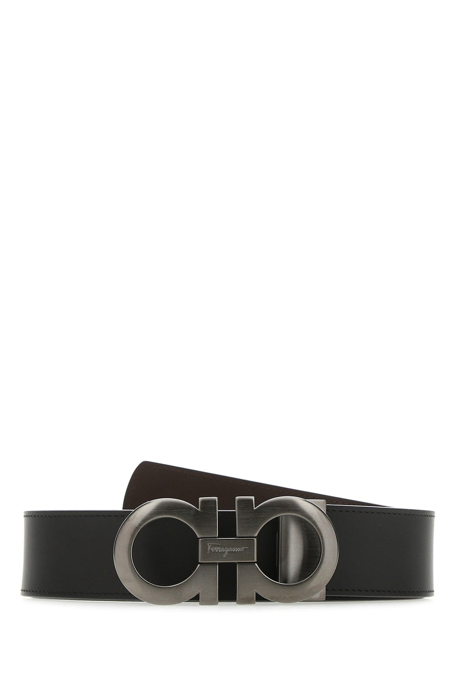 Ferragamo Nerohickory Belt — Black Calf