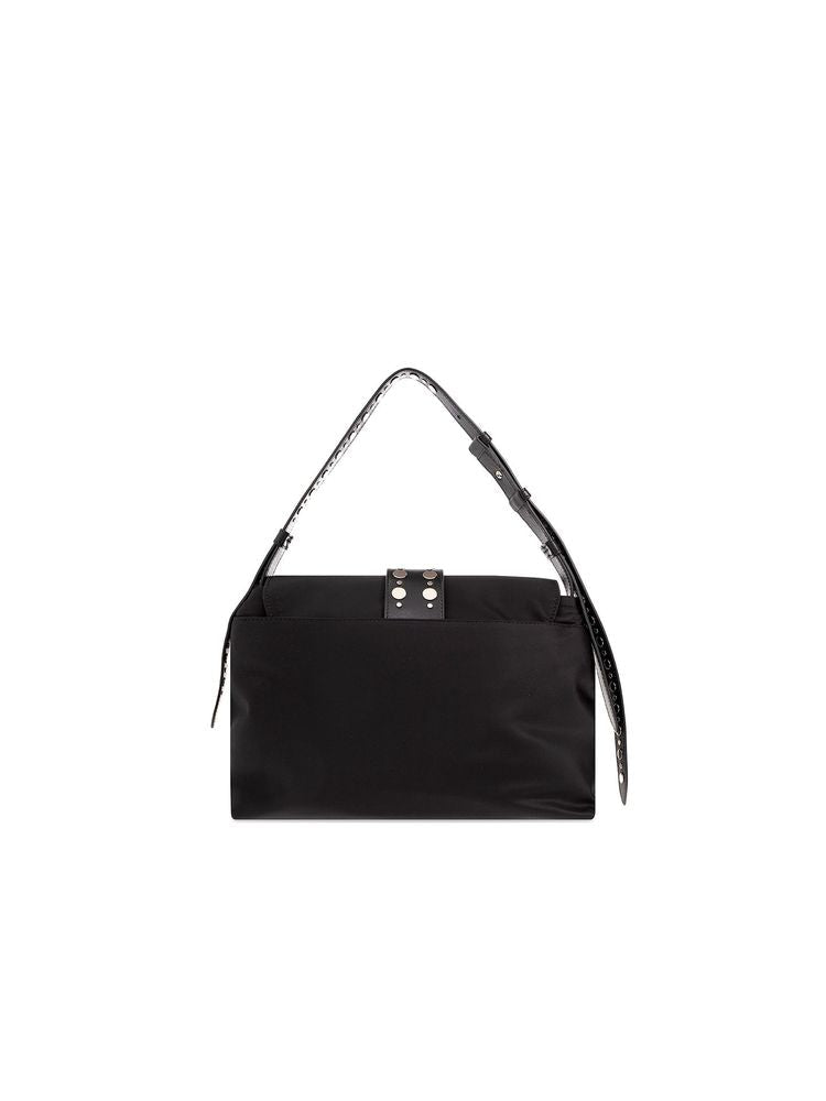 Furla Charlotte M Shoulder Bag — Black Polyamide