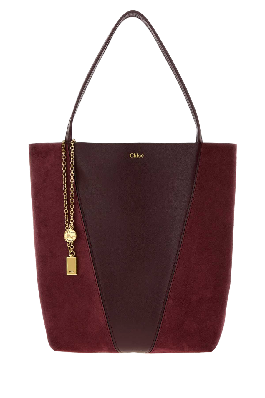 Chloé Spin Shoulder Bag Burntred