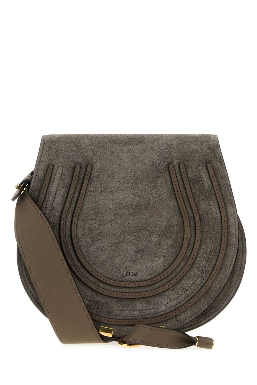 Chloé Marcie Crossbody Bag — Gray