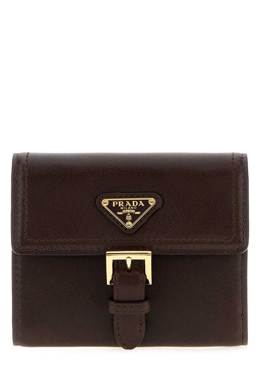 Prada Nappa Leather Wallet — Brown