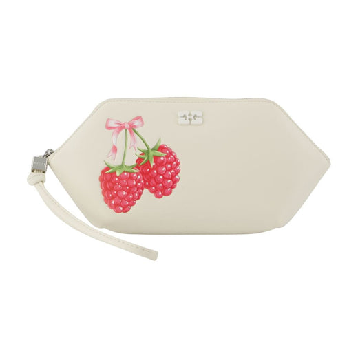 Ganni Bou Clutch — White Calfskin