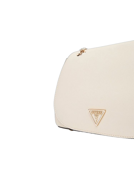 Guess Talent Crossbody Bag — White Polyurethane