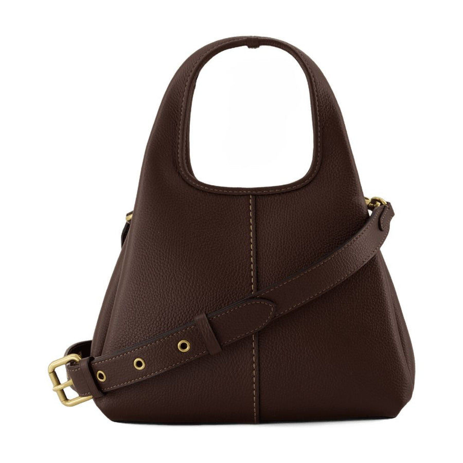 Coach Shoulder Bag — Brown Cowhide