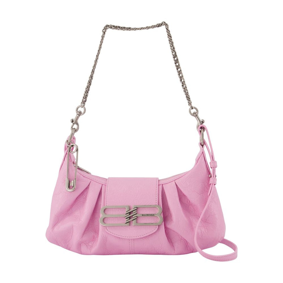 Balenciaga Pamela Shoulder Bag — Pink Lambskin