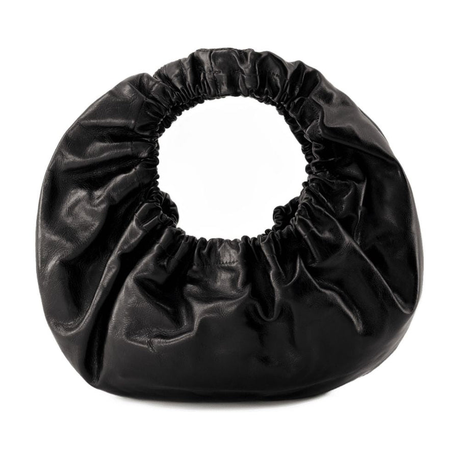Alexander Wang Crescent Shoulder Bag — Black Calfskin