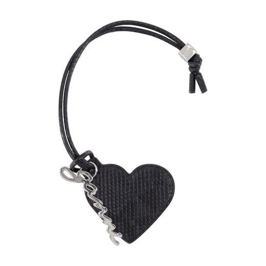 Ganni Bou Heart Belt — Black Synthetic