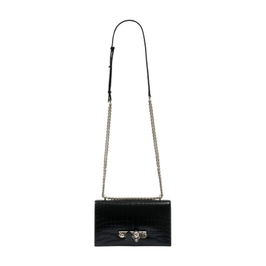 Alexander Mcqueen Crossbody Bag — Black Calfskin