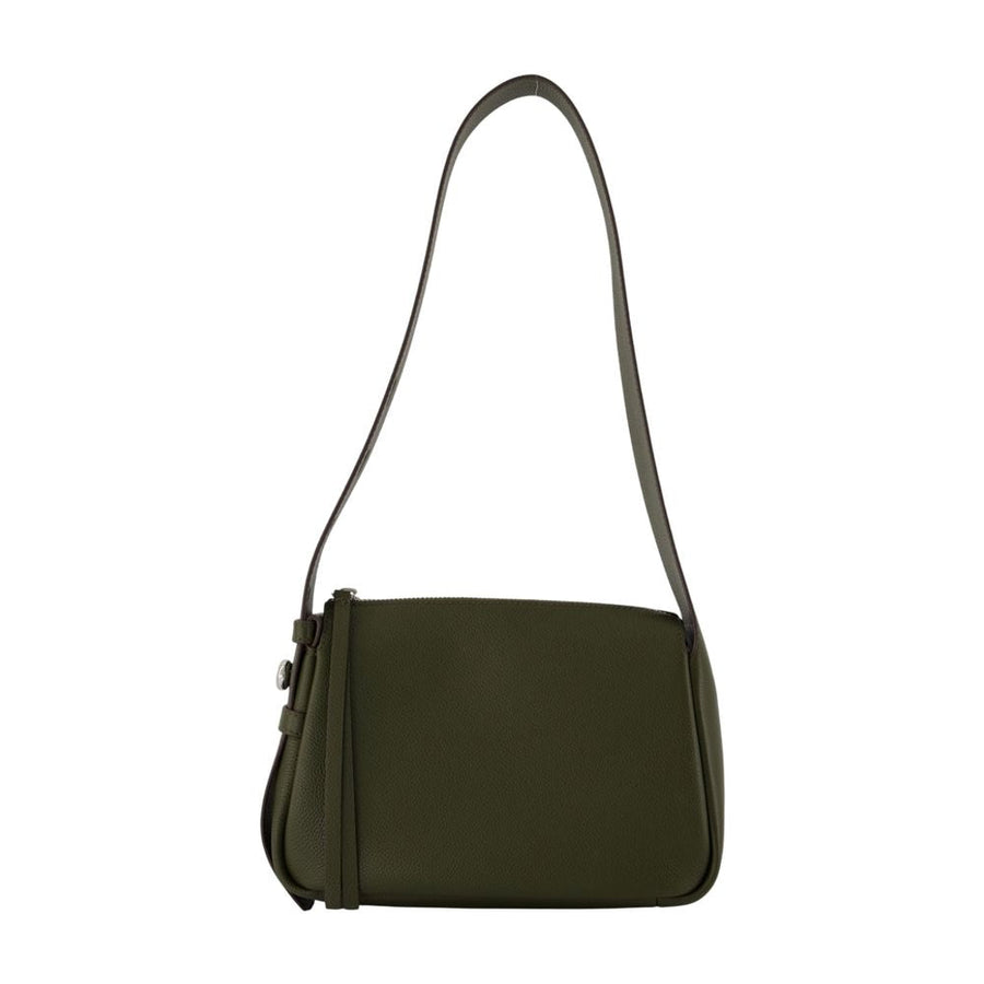 Tory Burch Romy Shoulder Bag — Khaki Calfskin
