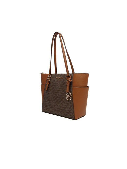 Michael Kors Tote Bag — Brown Polyvinyl Chloride