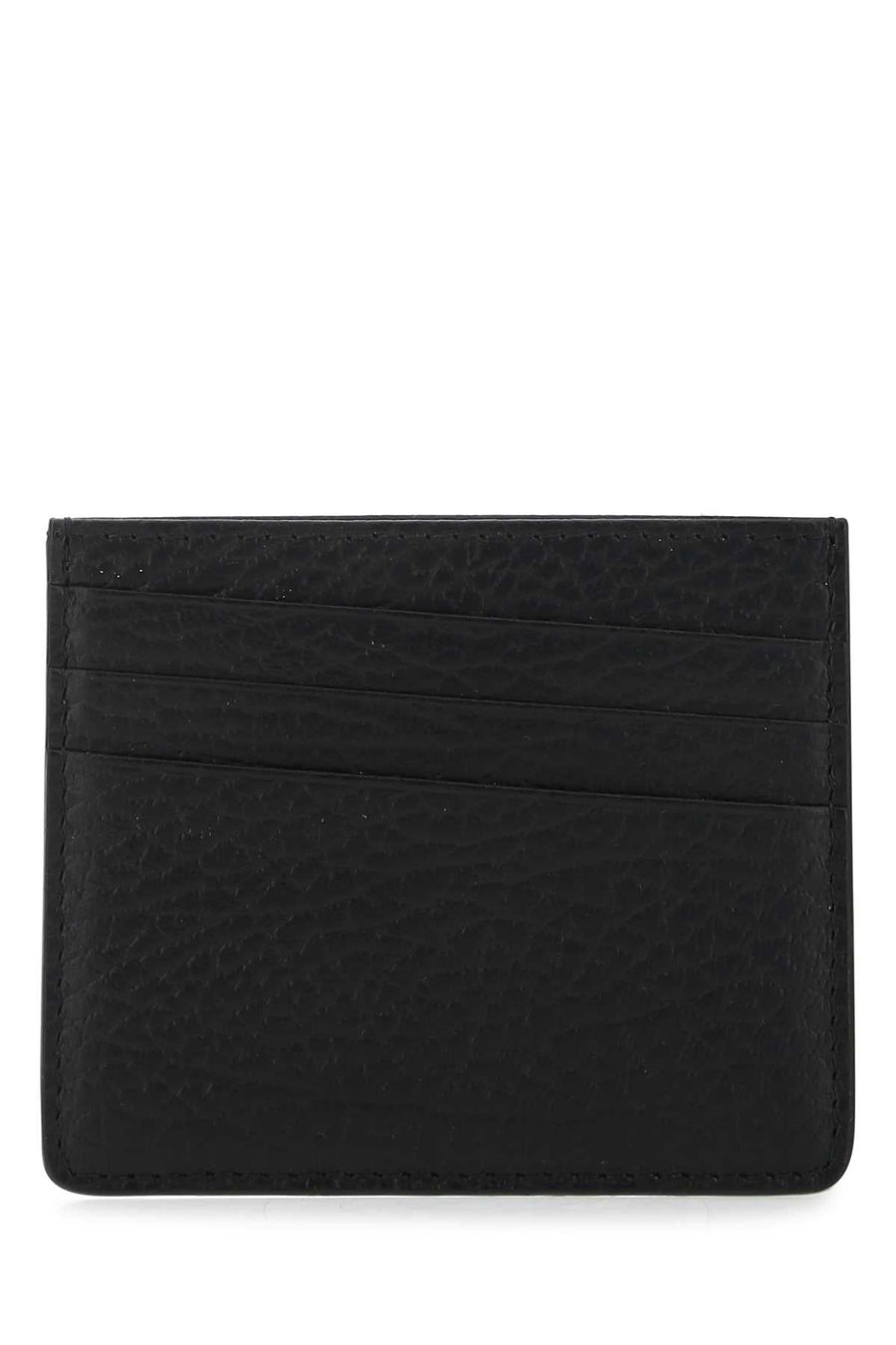 Maison Margiela Leather Card Holder Case — Black Exterior: Wallet