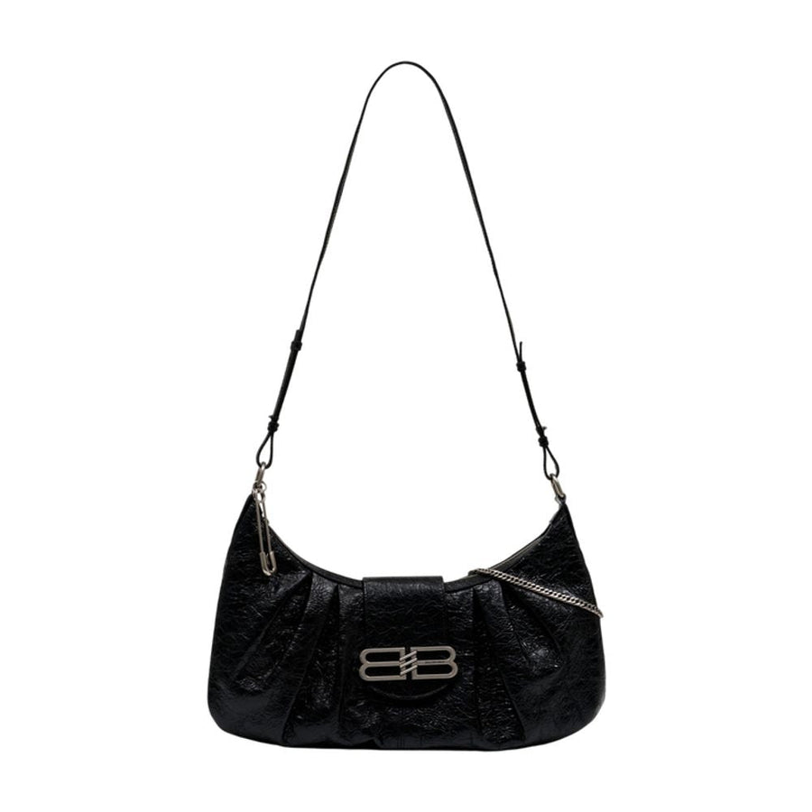 Balenciaga Pamela Shoulder Bag — Black Lambskin