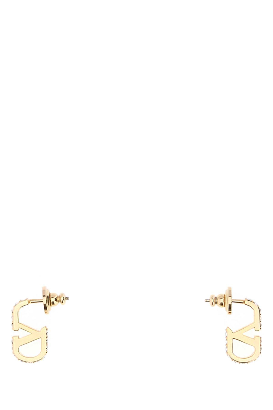 Valentino Garavani Logo-Embellished Earrings — Gold