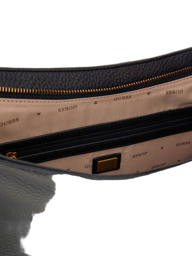 Guess Camden Shoulder Bag — Black Polyurethane
