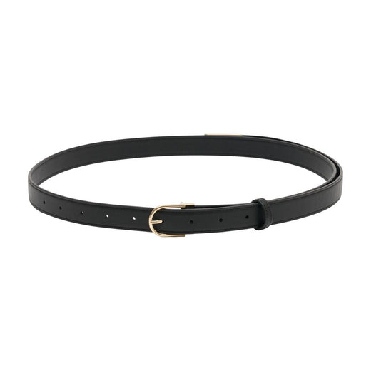 Victoria Beckham Dorian B Finite Belt — Black Calfskin