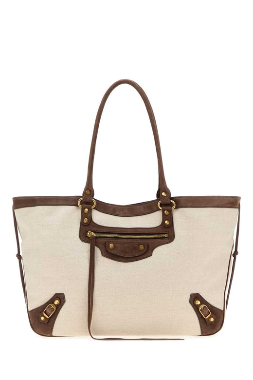 Balenciaga Le City Tote Bag — Beige