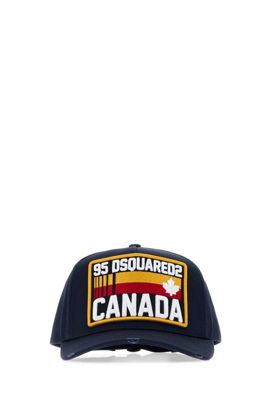 Dsquared2 Hat Logo-Embroidered Cotton Baseball Cap — Navy Exterior: Caps