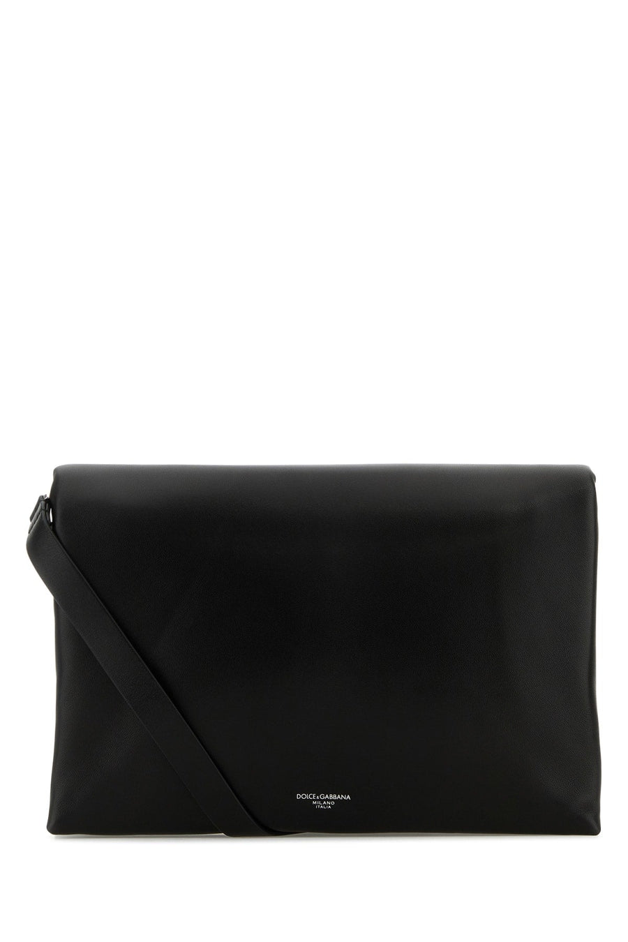 Dolce & Gabbana Lamb Leather Clutch — Black Agnello