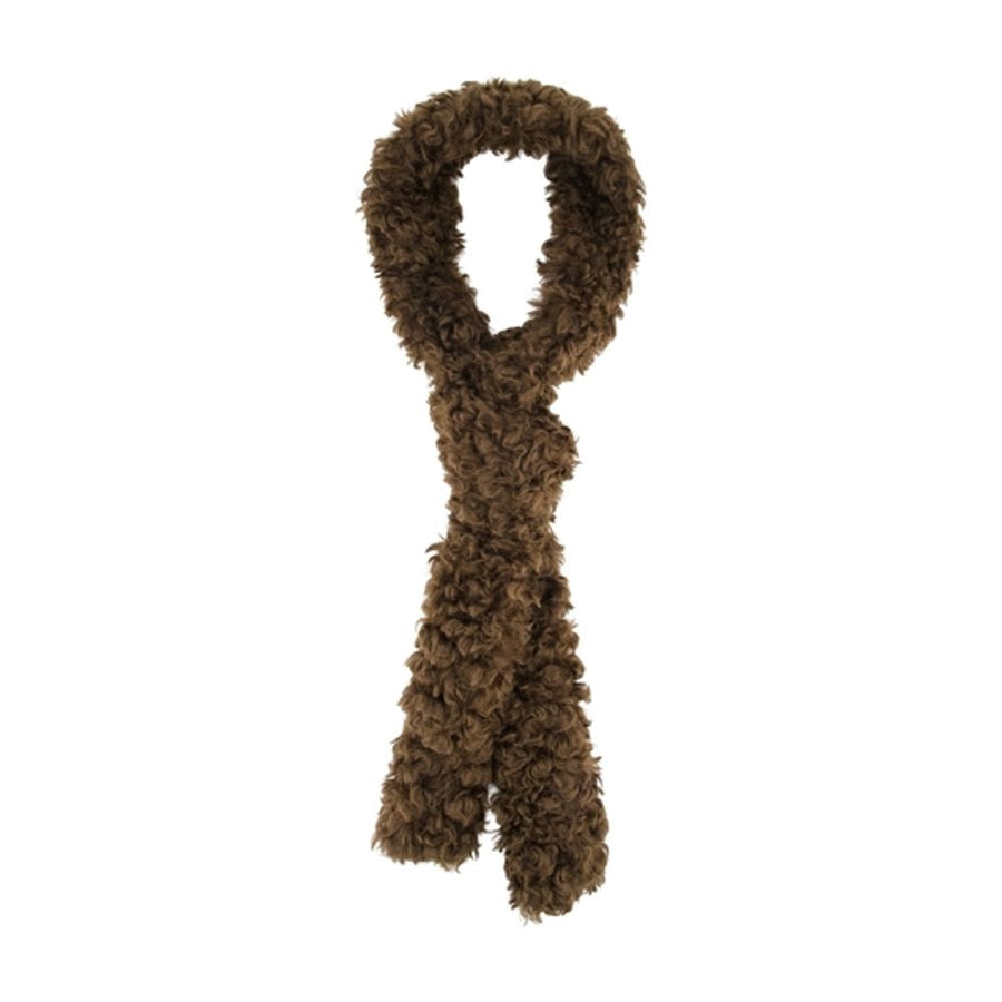 Simone Rocha Faux Fur Scarf — Brown Faux_fur Scarfs