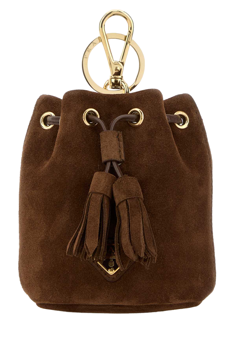 Prada Pouch Keychain — Brown Wallet
