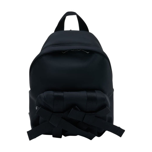 Simone Rocha Bow-Front Nylon Backpack — Black