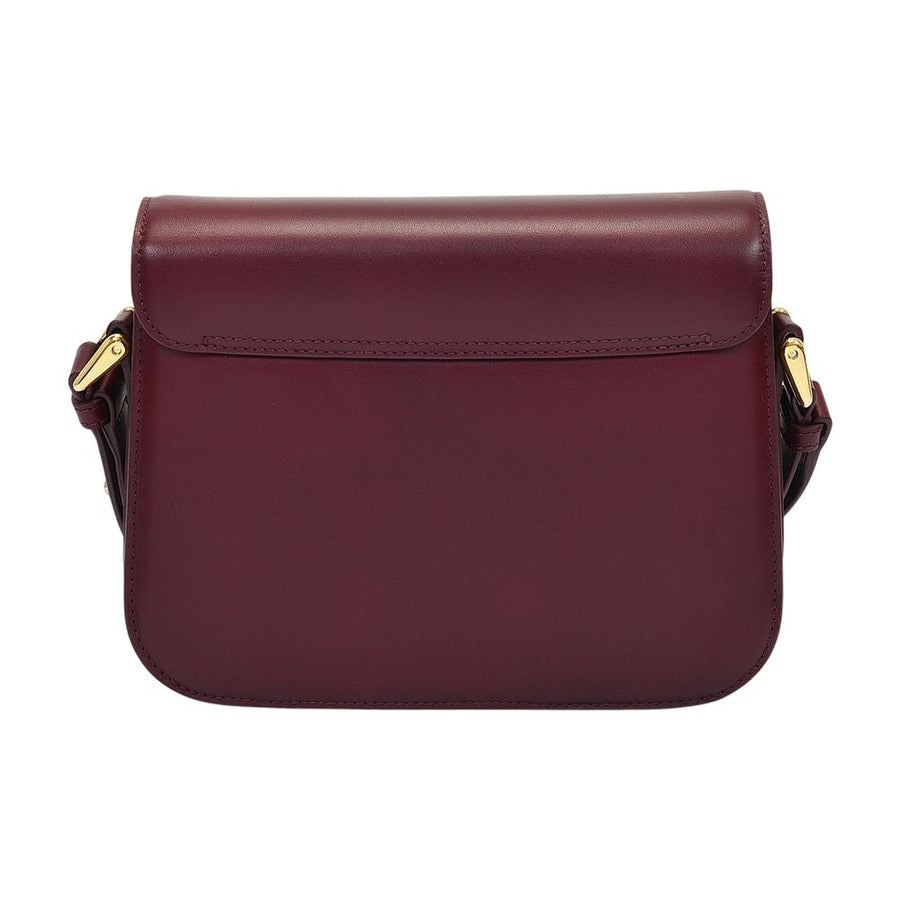 A.p.c. Grace Shoulder Bag — Burgundy Cowhide