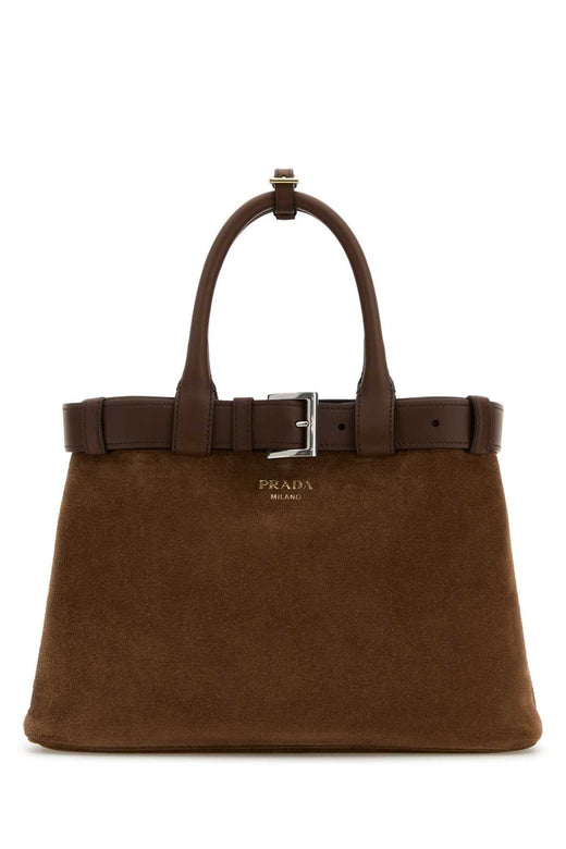 Prada Top Handle Bag — Brown Vitello