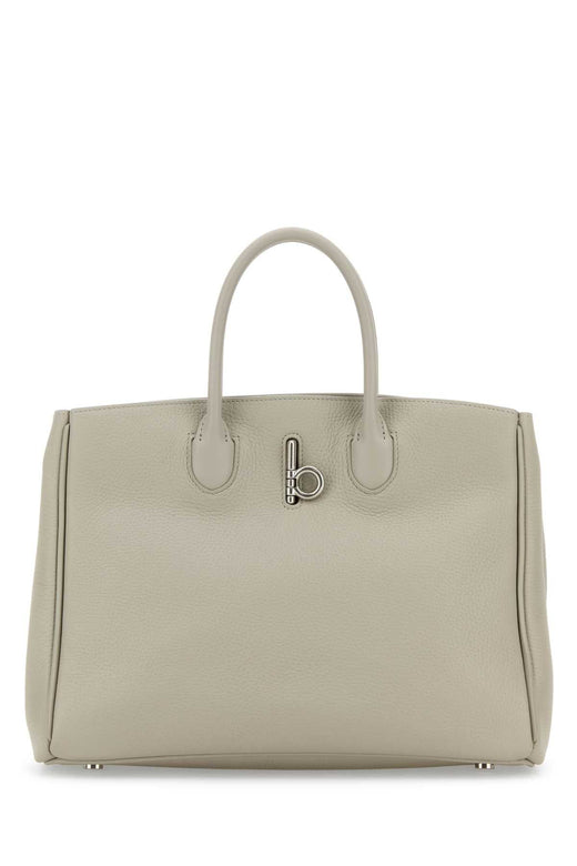 Burberry Top Handle Bag — Beige