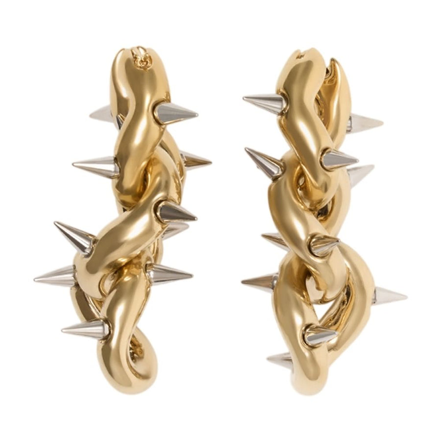 Acne Studios Spike Earrings — Gold Metal
