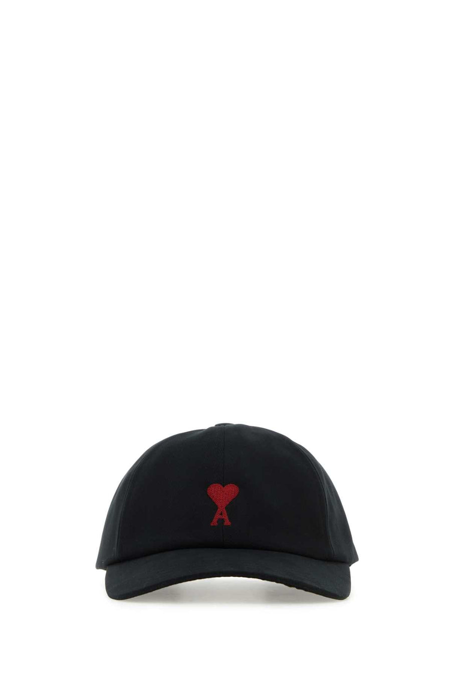 Ami Paris Bfucp006aw0041 Cotton Baseball Cap — Black Exterior: Caps