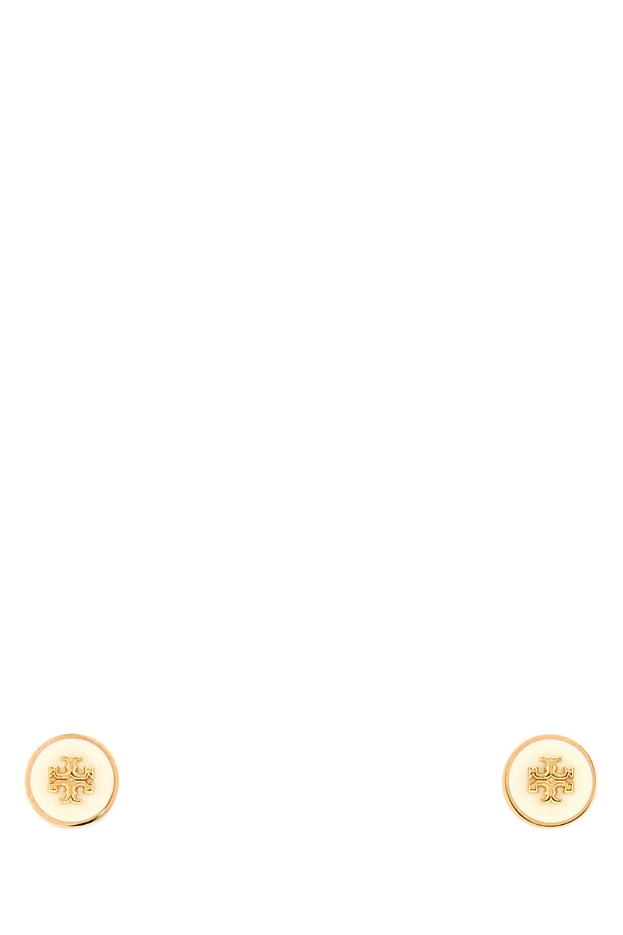 Tory Burch Enamel Earrings — Gold Exterior: Brass