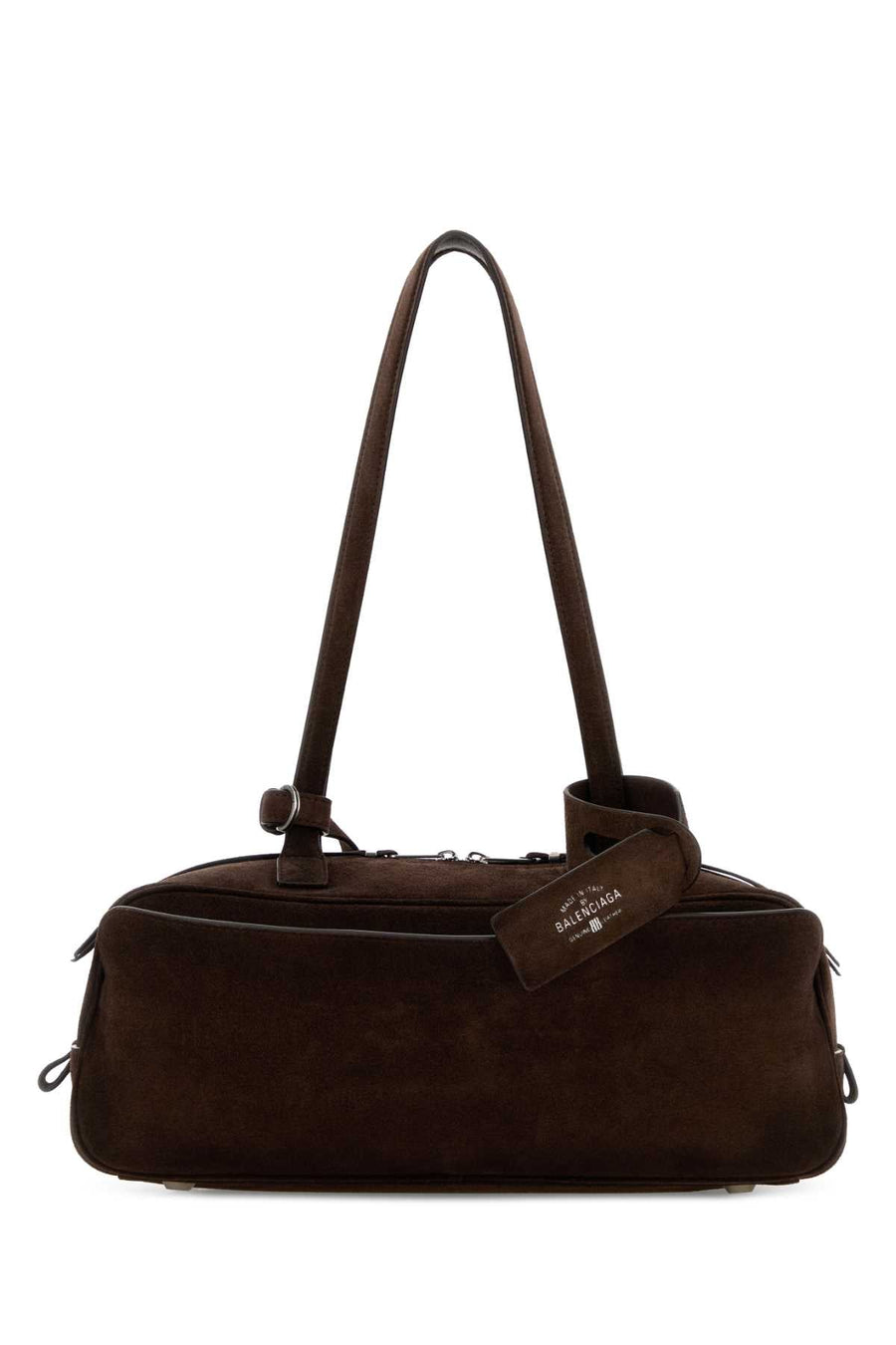 Balenciaga Suede Shoulder Bag — Brown